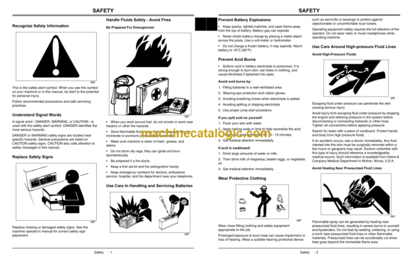 John Deere M - Gator Utility Vehicles Technical Manual (TM1804)