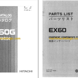 Hitachi EX60 Excavator Parts Catalog & Equipment Components Parts Catalog