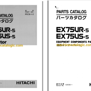 Hitachi EX75UR-5 EX75US-5 Excavator Parts Catalog & Equipment Components Parts Catalog