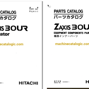 Hitachi ZX30UR Excavator Parts Catalog & Equipment Components Parts Catalog