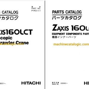 Hitachi ZX160LCT Telescopic Crawler Crane Parts and Equipment Components Parts Catalog