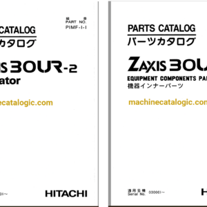 Hitachi ZX30UR-2 Excavator Parts Catalog & Equipment Components Parts Catalog