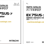 Hitachi EX75US-7 Excavator Parts Catalog & Equipment Components Parts Catalog