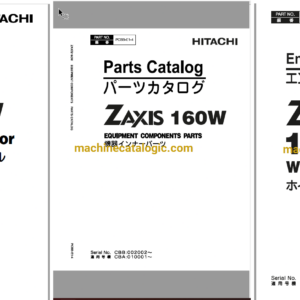 Hitachi ZX160W Wheeled Excavator Full Parts Catalog