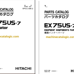 Hitachi EX75US-7 Excavator Parts Catalog & Equipment Components Parts Catalog