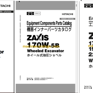 Hitachi ZX170W-5B Wheeled Excavator Full Parts Catalog