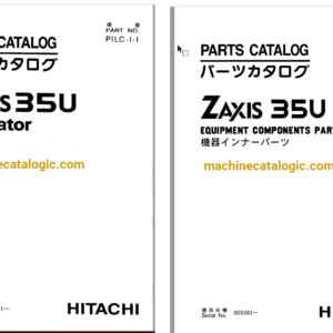 Hitachi ZX35U Excavator Parts Catalog & Equipment Components Parts Catalog