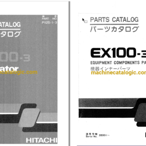 Hitachi EX100-3 Excavator Parts Catalog & Equipment Components Parts Catalog