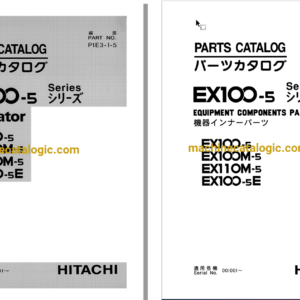 Hitachi EX100-5 EX100M-5 EX110M-5 EX100-5E Excavator Parts Catalog & Equipment Components Parts Catalog