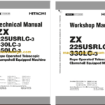 Hitachi ZX225USRLC-3 ZX330LC-3 Rope Operated Telescopic Clampshell Equipped Machine Technical and Workshop Manual