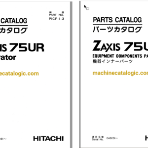 Hitachi ZX75UR Excavator Parts Catalog & Equipment Components Parts Catalog