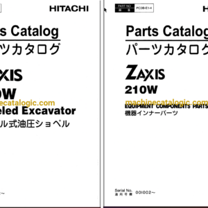 Hitachi ZX210W Wheeled Excavator Parts and Equipment Components Parts Catalog