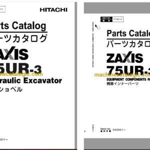 Hitachi ZX75UR-3 Hydraulic Excavator Parts Catalog & Equipment Components Parts Catalog