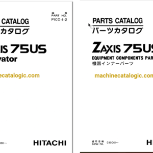 Hitachi ZX75US Excavator Parts Catalog & Equipment Components Parts Catalog