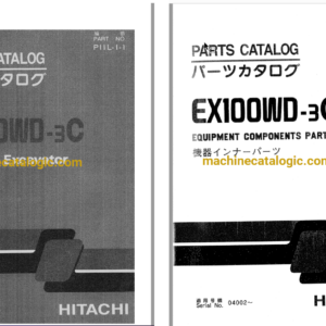 Hitachi EX100WD-3C Wheeled Excavator Parts Catalog & Equipment Components Parts Catalog