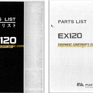 Hitachi EX120 Hydraulic Excavator Parts Catalog & Equipment Components Parts Catalog