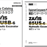Hitachi ZX85USB-6 Hydraulic Excavator Parts Catalog & Equipment Components Parts Catalog