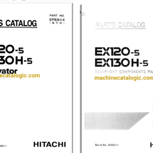 Hitachi EX120-5 EX130H-5 Excavator Parts Catalog & Equipment Components Parts Catalog