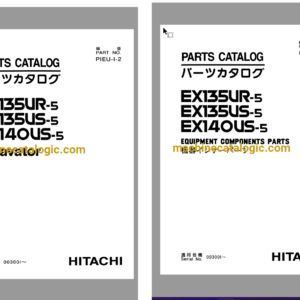 Hitachi EX135UR-5 EX135US-5 EX140US-5 Excavator Parts Catalog & Equipment Components Parts Catalog