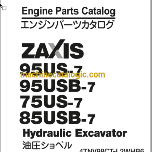 Hitachi ZX95US-7 ZX95USB-7 ZX75US-7 ZX85USB-7 (4TNV98CT-L2WHB6) Hydraulic Excavator Engine Parts Catalog