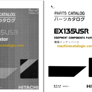 Hitachi EX135USR Excavator Parts Catalog & Equipment Components Parts Catalog