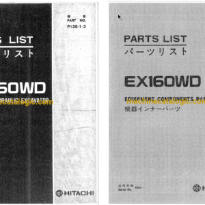 Hitachi EX160WD Wheeled Hydraulic Excavator Parts Catalog & Equipment Components Parts Catalog