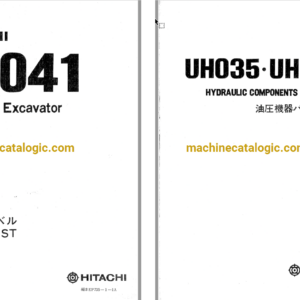 Hitachi UH035 UH041 Hydraulic Excavator Parts Catalog & Equipment Components Parts Catalog