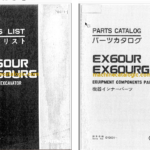 Hitachi EX60UR EX60URG Hydraulic Excavator Parts Catalog & Equipment Components Parts Catalog
