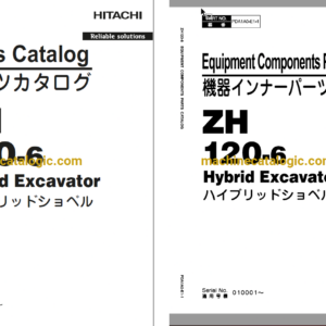 Hitachi ZH120-6 Hybrid Excavator Parts Catalog & Equipment Components Parts Catalog