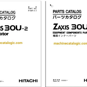 Hitachi ZX30U-2 Excavator Parts Catalog & Equipment Components Parts Catalog