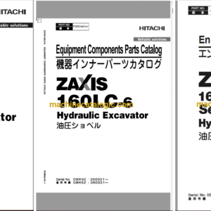 Hitachi ZX160LC-6 Hydraulic Excavator Full Parts Catalog