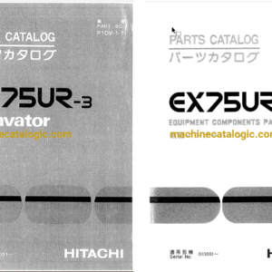 Hitachi EX75UR-3 Excavator Parts Catalog & Equipment Components Parts Catalog