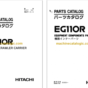 Hitachi EG110R Rubber Crawler Carrier Parts Catalog & Equipment Components Parts Catalog