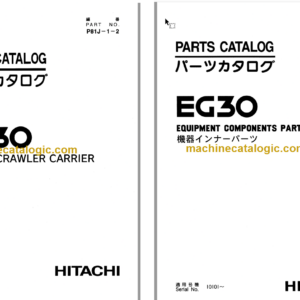 Hitachi EG30 Rubber Crawler Carrier Parts Catalog & Equipment Components Parts Catalog