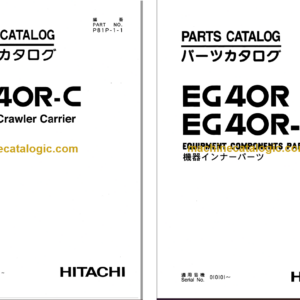 Hitachi EG40R-C Rubber Crawler Carrier Parts Catalog & Equipment Components Parts Catalog