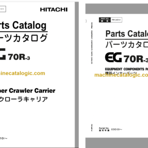 Hitachi EG70R-3 Rubber Crawler Carrier Parts Catalog & Equipment Components Parts Catalog