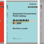 Hitachi Shinrai Power BX100 Backhoe Loader Parts Catalog & Equipment Components Parts Catalog
