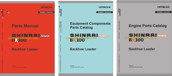 Hitachi Shinrai Power BX100 Backhoe Loader Parts Catalog & Equipment Components Parts Catalog