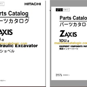 Hitachi ZX10U-2 Hydraulic Excavator Parts Catalog & Equipment Components Parts Catalog