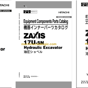 Hitachi ZX17U-5N Hydraulic Excavator Parts Catalog & Equipment Components & Engine Parts Catalog