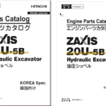 Hitachi ZX20U-5A Hydraulic Excavator Parts Catalog & Equipment Components & Engine Parts Catalog