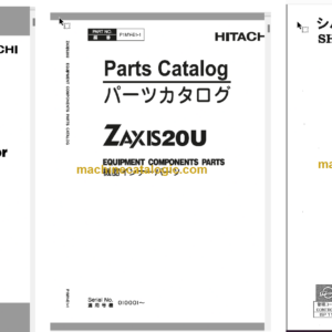 Hitachi ZX20U Hydraulic Excavator Parts Catalog & Equipment Components & Engine Parts Catalog