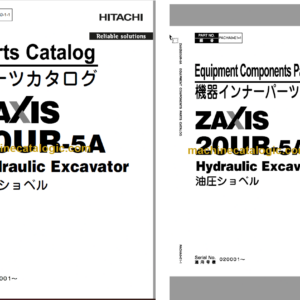 Hitachi ZX20UR-5A Hydraulic Excavator Parts Catalog & Equipment Components Parts Catalog