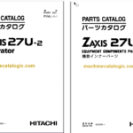 Hitachi ZX27U-2 excavator Parts Catalog & Equipment Components Parts Catalog