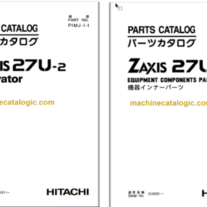 Hitachi ZX27U-2 excavator Parts Catalog & Equipment Components Parts Catalog