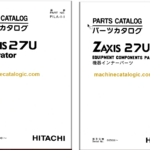 Hitachi ZX27U Excavator Parts Catalog & Equipment Components Parts Catalog