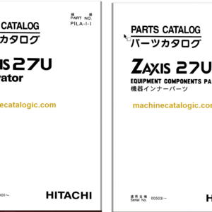 Hitachi ZX27U Excavator Parts Catalog & Equipment Components Parts Catalog