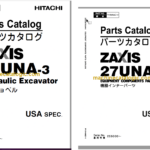 Hitachi ZX27UNA-3 Hydraulic Excavator Parts Catalog & Equipment Components Parts Catalog