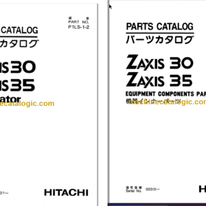 Hitachi ZX30 ZX35 Excavator Parts Catalog & Equipment Components Parts Catalog