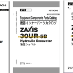 Hitachi ZX30UR-5B Hydraulic Excavator Parts Catalog & Equipment Components & Engine Parts Catalog